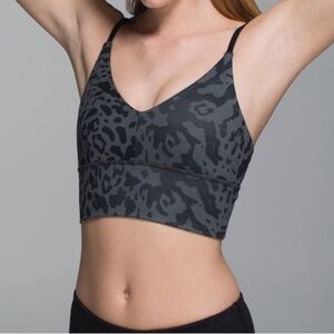 🍋Lululemon Solo Bra *Luon Animal Swirl Deep Coal Light